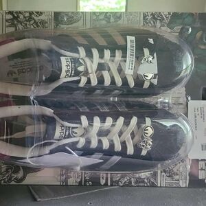 Shredder Ninja Turtles Adidas Black and White Classic Sneakers